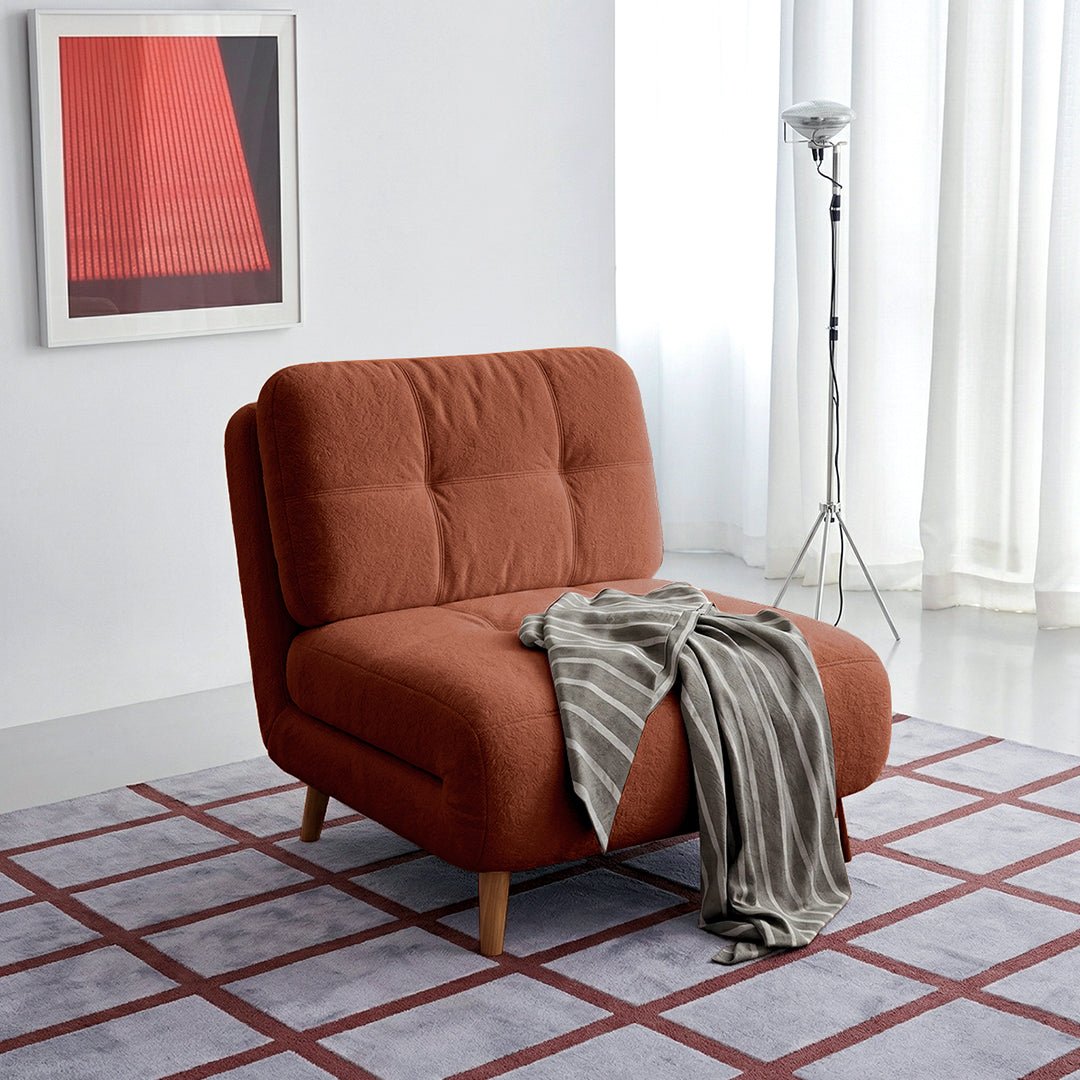 Evans Single Seater, Two Seater Sofa Bed, Velvet - Miola