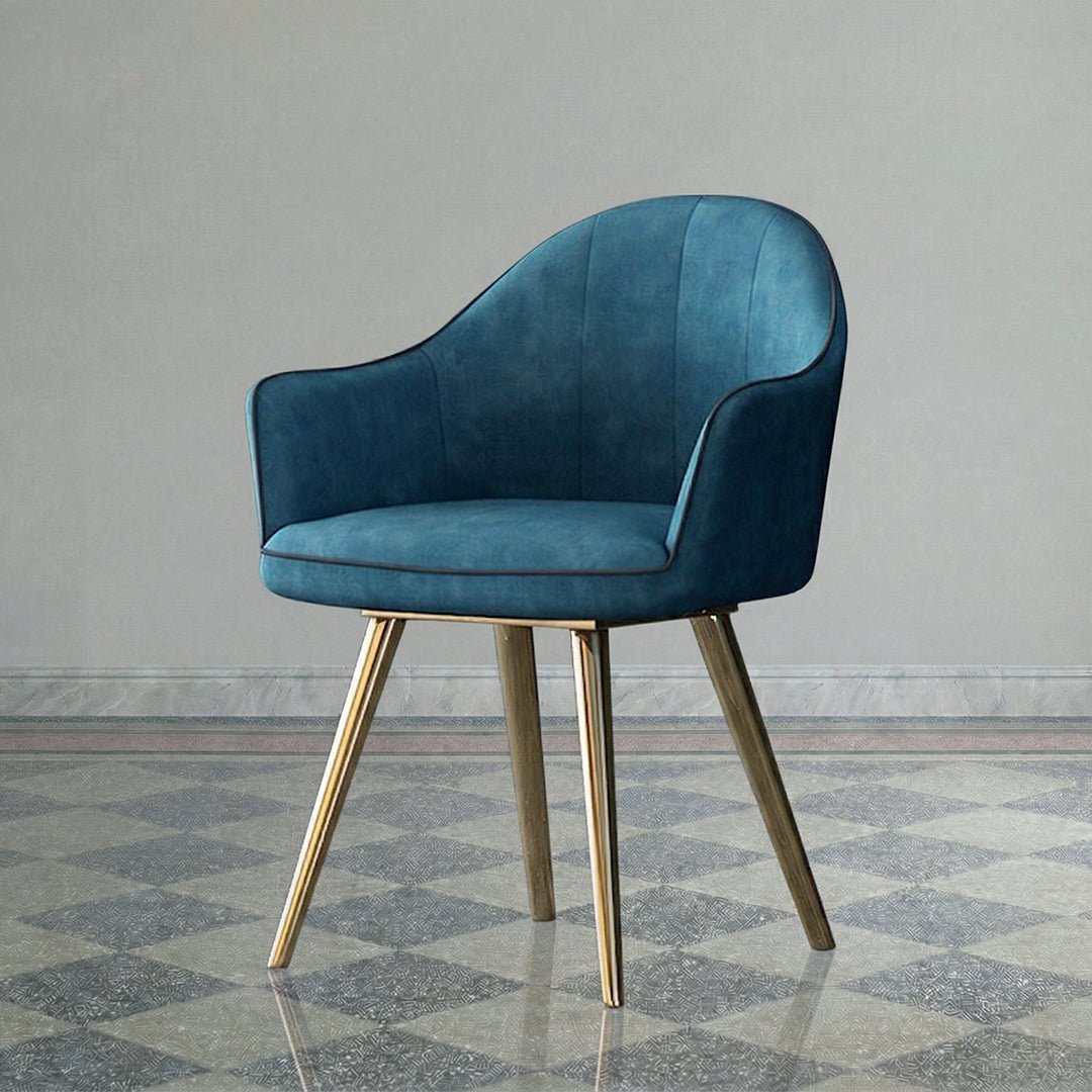 LUCI Dining Table, Marble And Gold Metal - Miola
