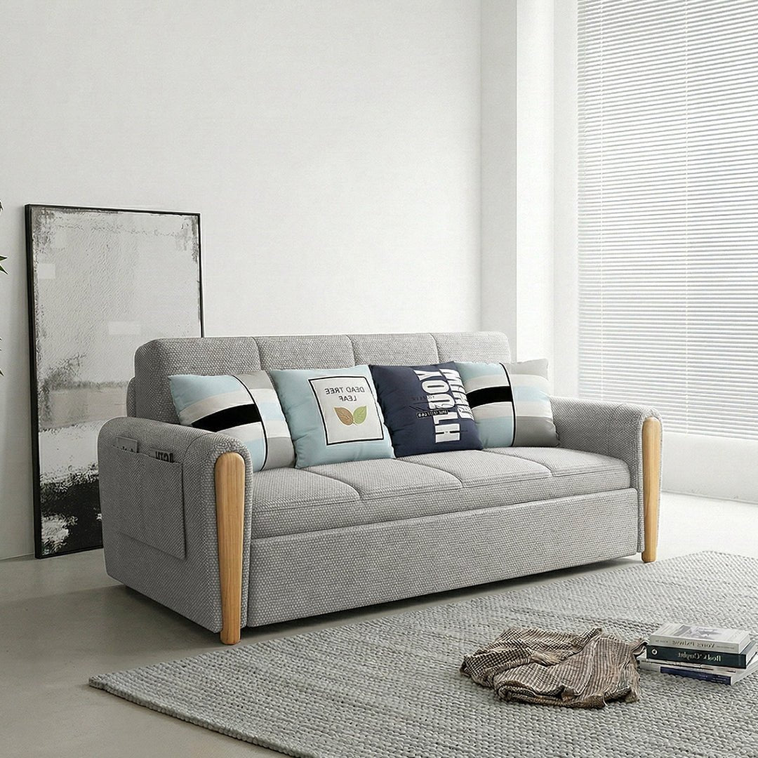 Mavis Two Seater Sofa Bed, Dark Grey - Miola