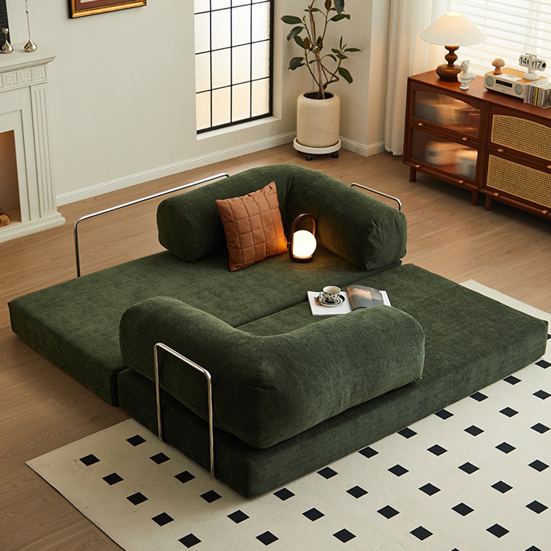 Yamada Foldable Lazy Sofa Bed, Corduroy - Miola