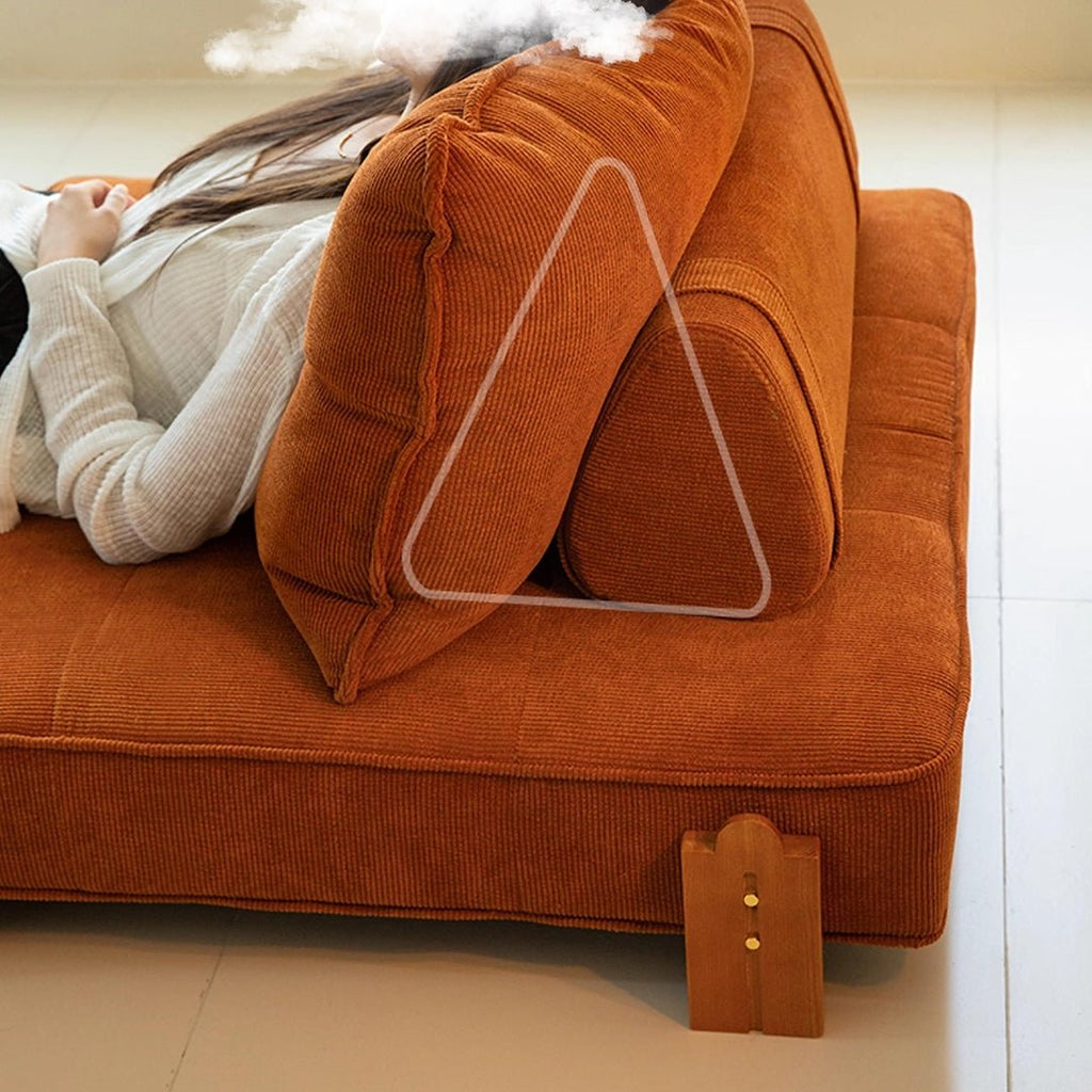 Salinas Lazy Sofa Bed, Single Sofa Bed, Corduroy - Miola