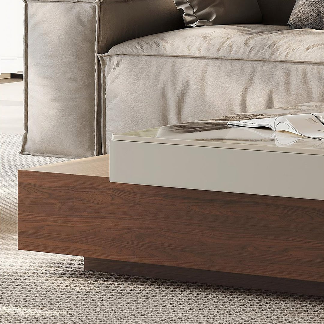 Grimaldi Extendable Coffee Table, Square Coffee Table - Miola
