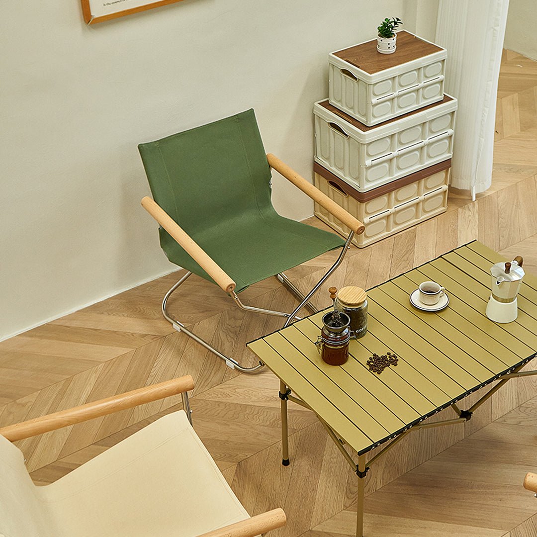 Kato Foldable Armchair, Stainless Steel - Miola
