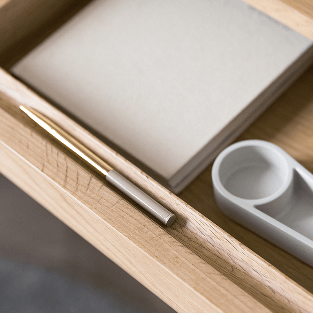 Sadie Office Desk, Ash - Miola