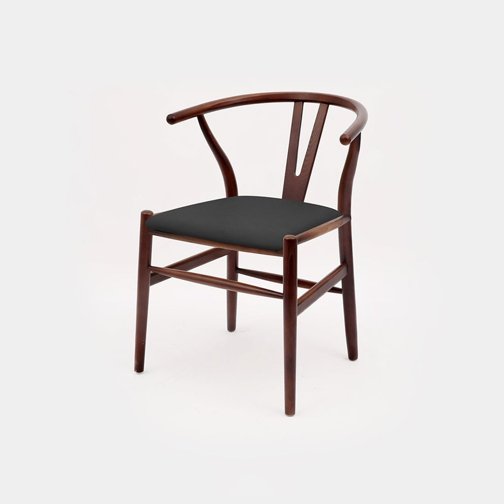 Gupta Dining Chair, Solid Wood & Rattan, Oak - Miola