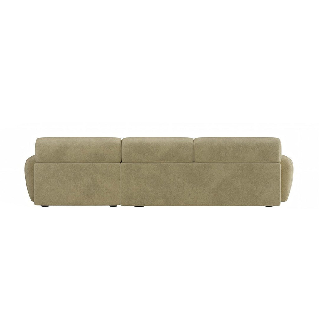 Khatri Three Seater Corner Sofa, Chenille - Miola
