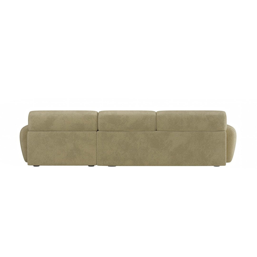 Khatri Three Seater Corner Sofa, Chenille - Miola