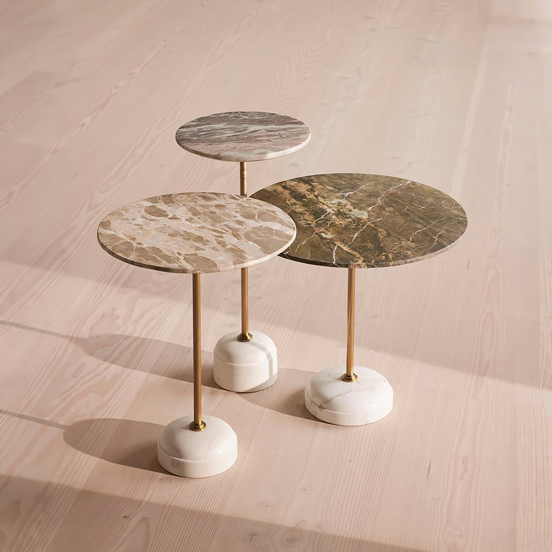 Cameron Side Table, Marble - Miola