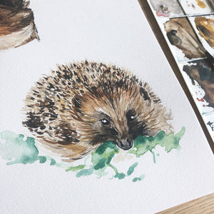 Forest Animals Watercolour Name Print