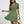 Load image into Gallery viewer, Dot Print Short Sleeve Mini Dress In Green
