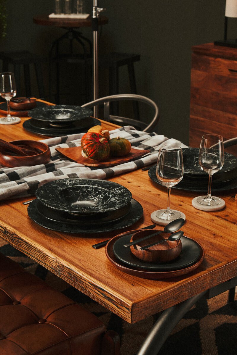 Kora Round Acacia Wood Plate - Miola