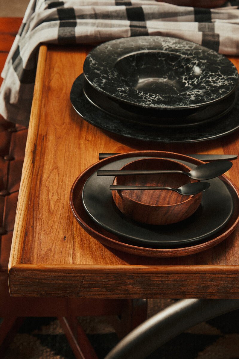 Kora Round Acacia Wood Plate - Miola