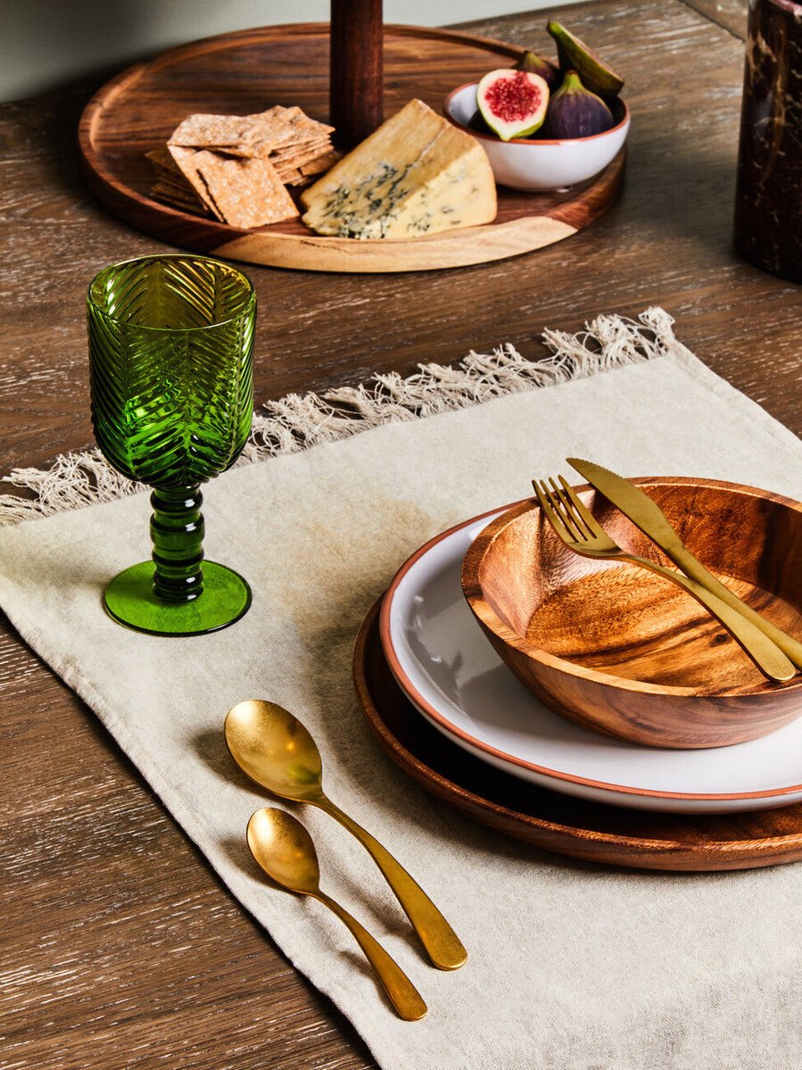 Kora Round Acacia Wood Plate - Miola