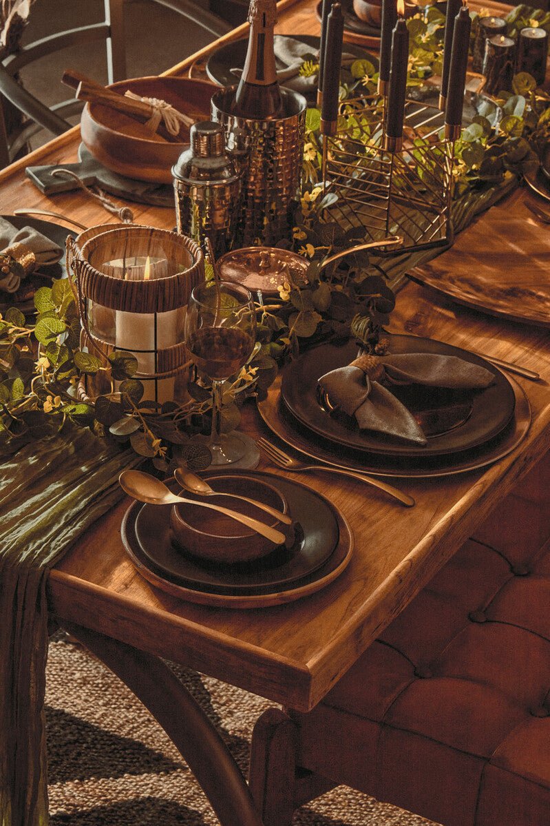 Kora Round Acacia Wood Plate - Miola