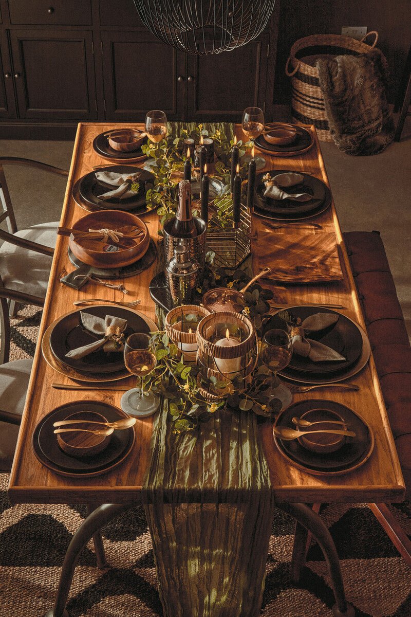 Kora Round Acacia Wood Plate - Miola