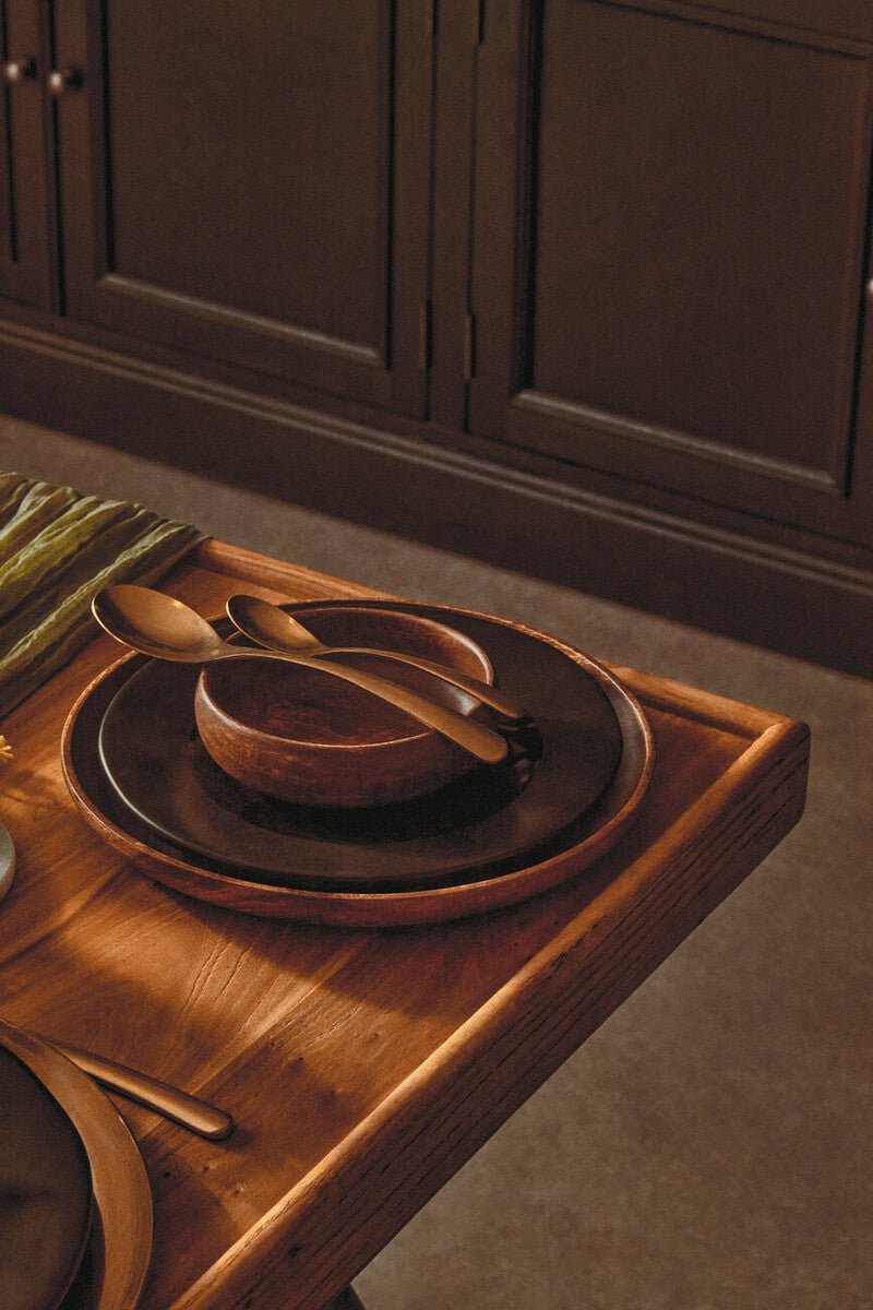 Kora Round Acacia Wood Plate - Miola