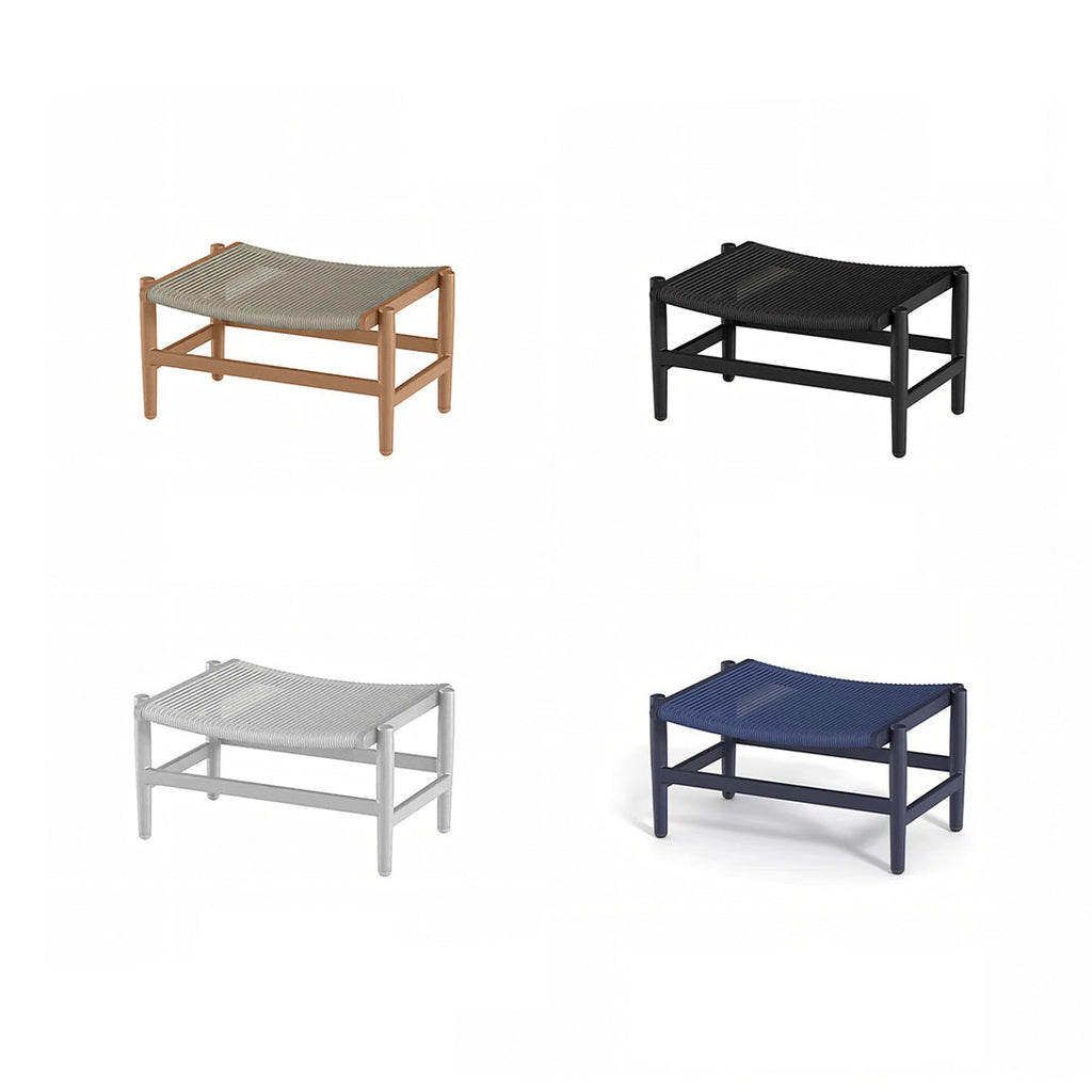 Lavoie Outdoor Lounge Chair With Footstool, Rattan