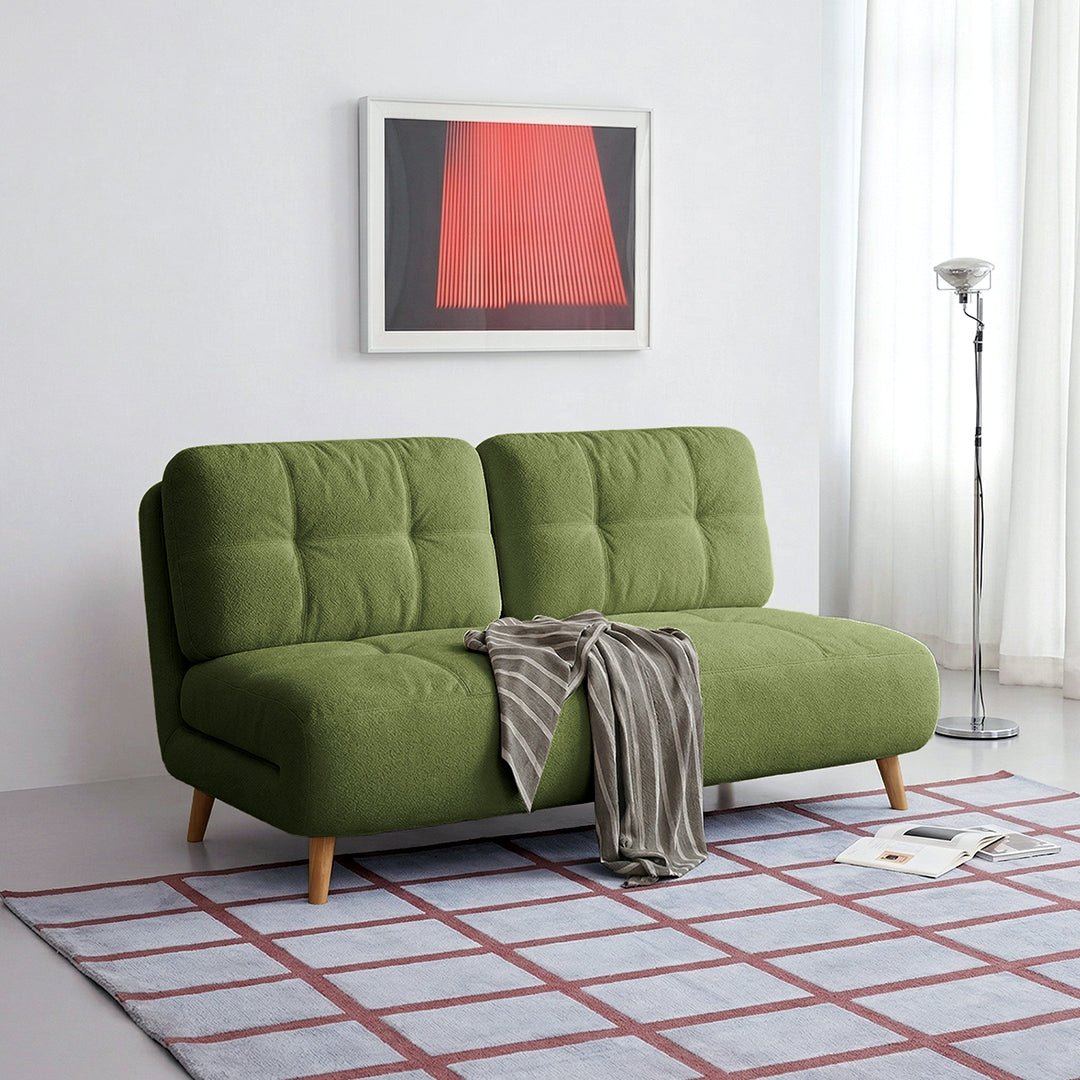 Evans Single Seater, Two Seater Sofa Bed, Velvet - Miola