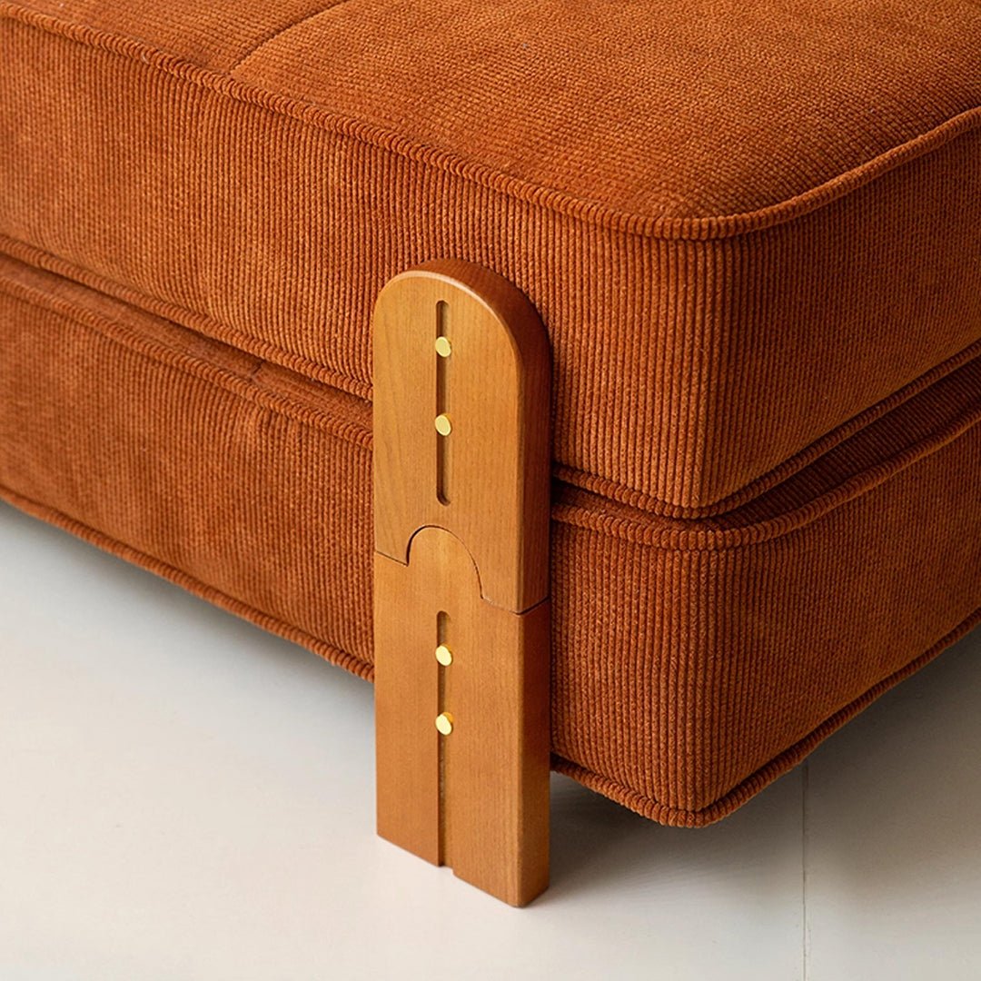 Salinas Lazy Sofa Bed, Single Sofa Bed, Corduroy - Miola