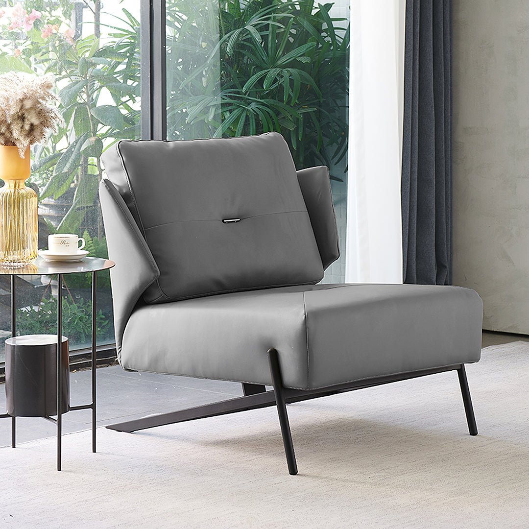 Karpov Tige Accent Leather Chair, Armchair, More Colours - Miola