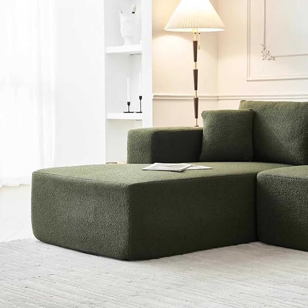 Ortega Modular Sofa Bed, Three Seater Corner Sofa Bed, Boucle - Miola