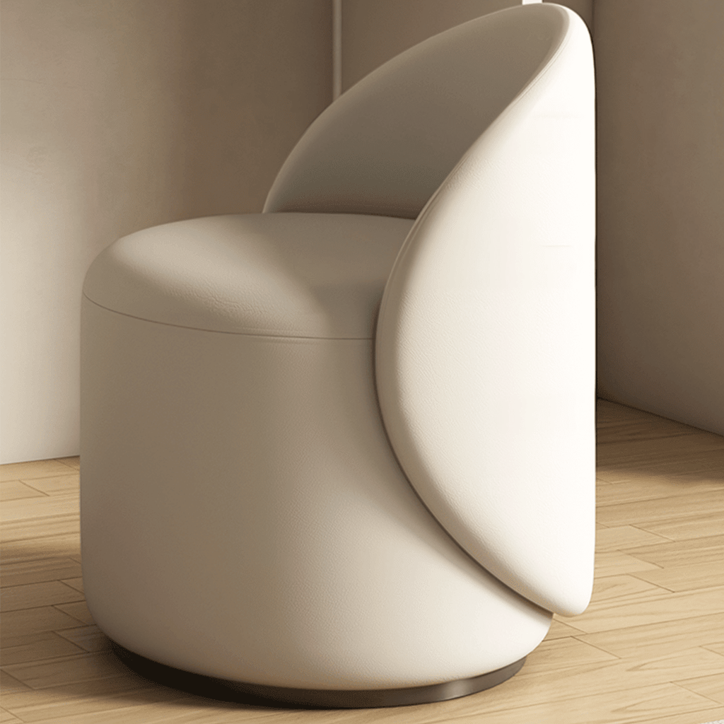 Penelope Dressing Table And Stool, With LED Mirror, Cream - Miola
