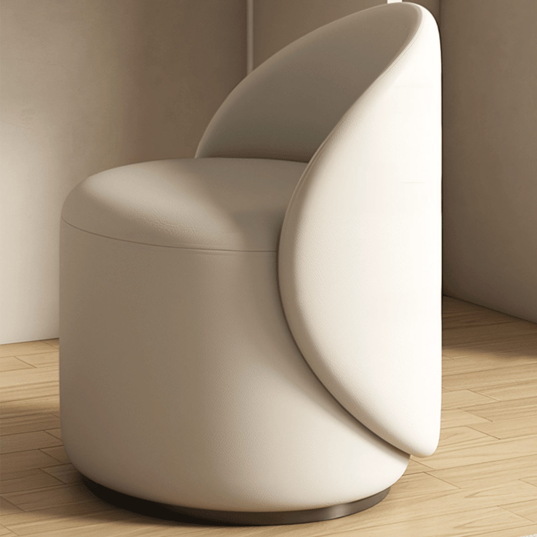 Penelope Dressing Table And Stool, With LED Mirror, Cream - Miola