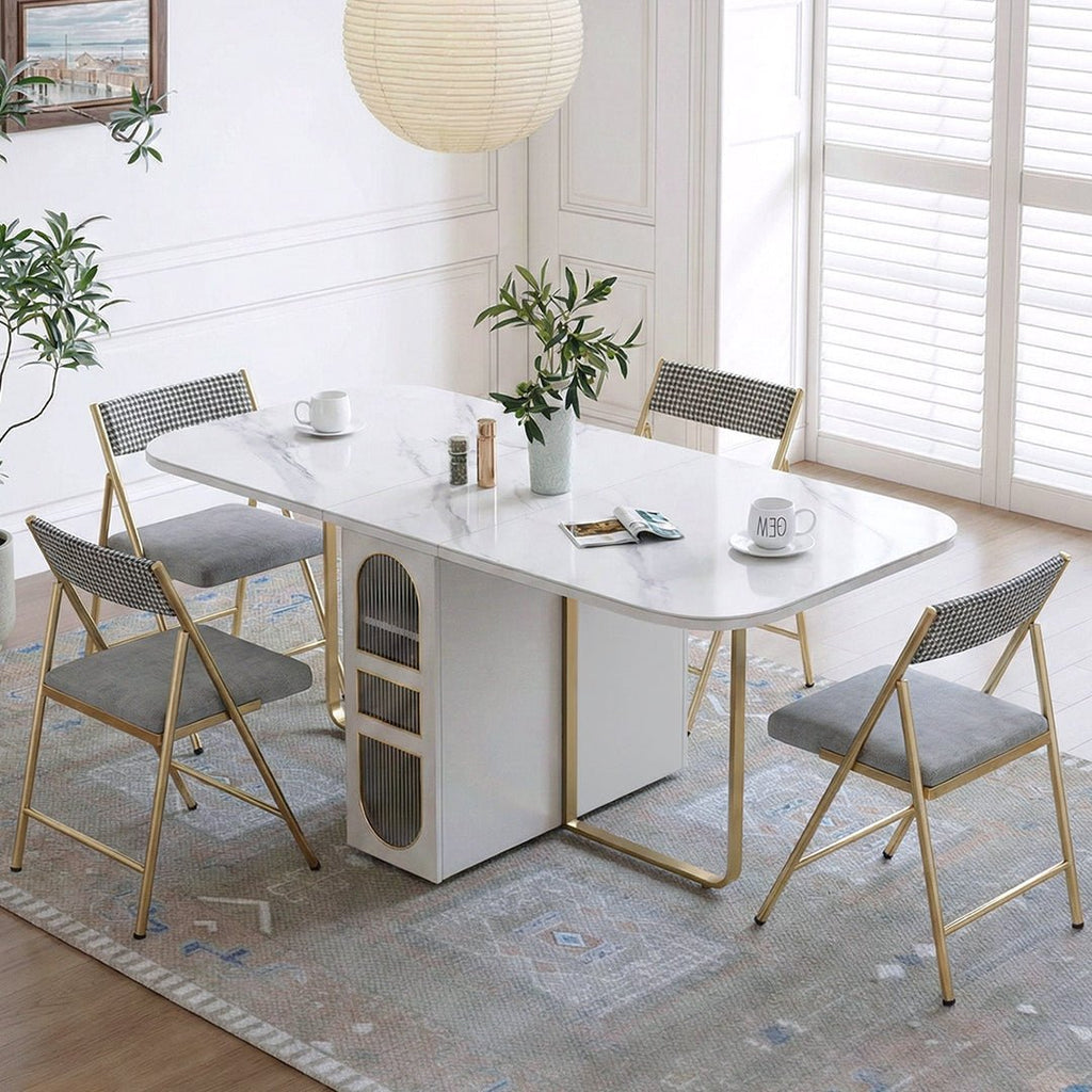 Weilai Concept Signature Folding Dining Table, White, Oval - Miola