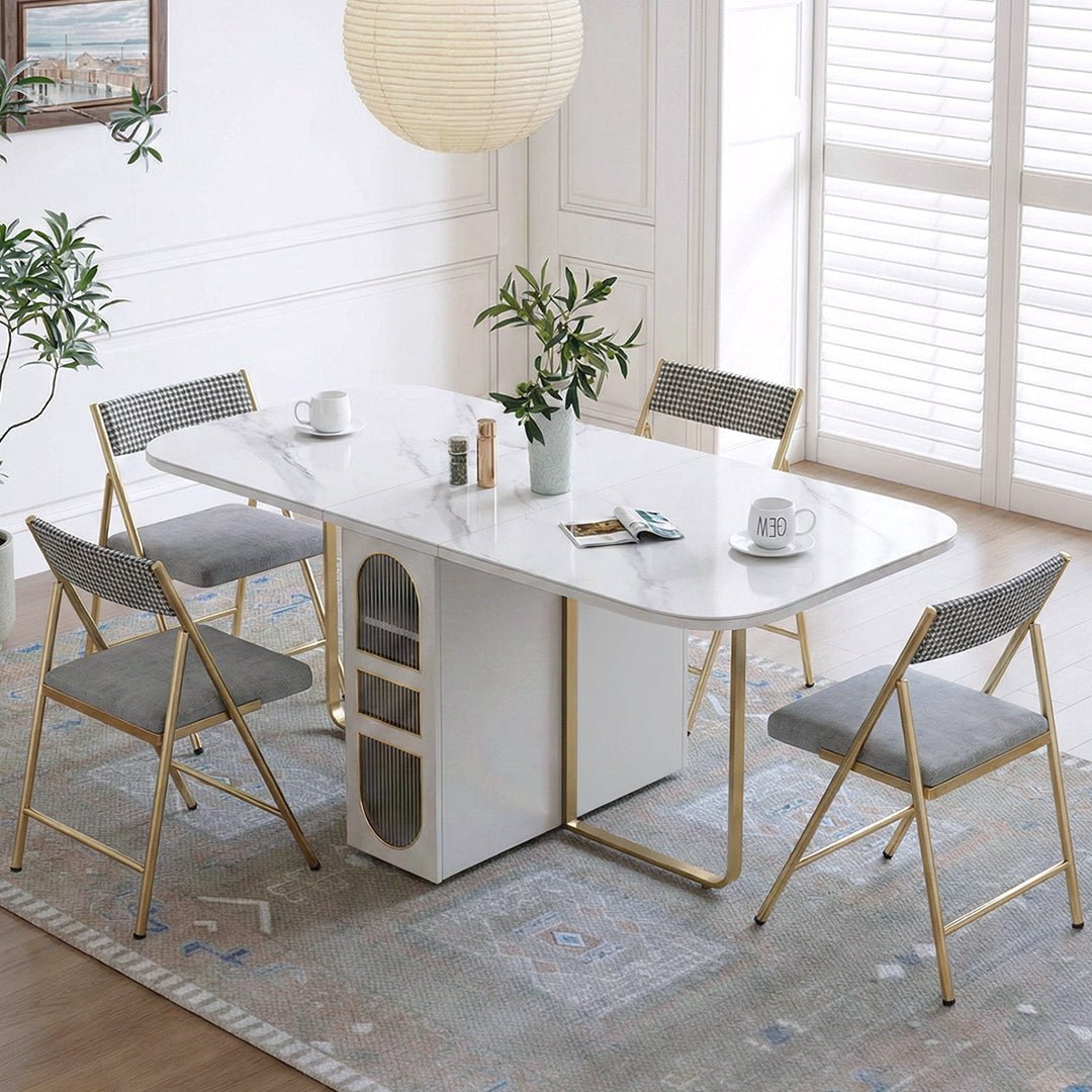 Weilai Concept Signature Folding Dining Table, White, Oval - Miola