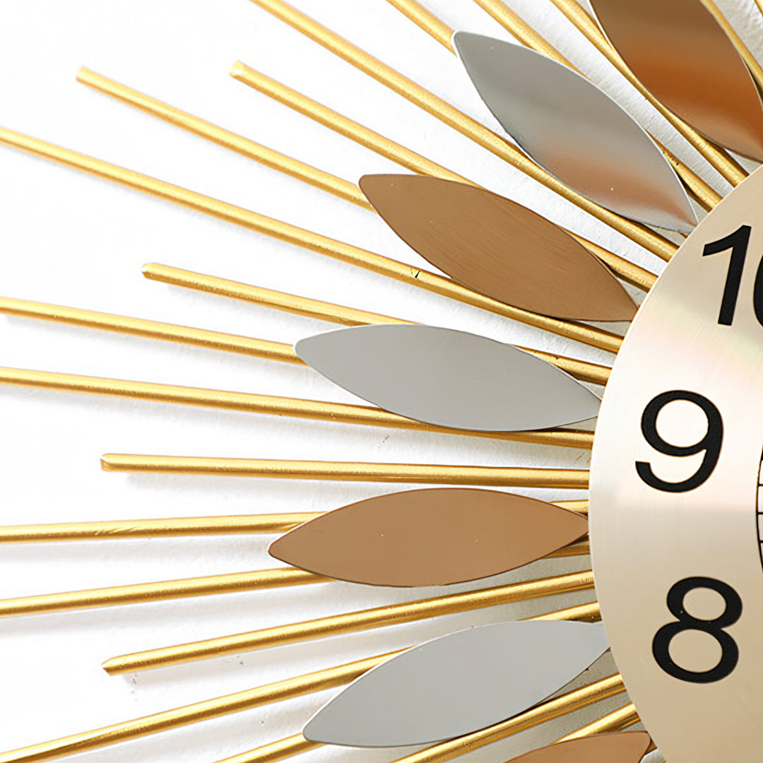 Round Art Deco Wall Clock