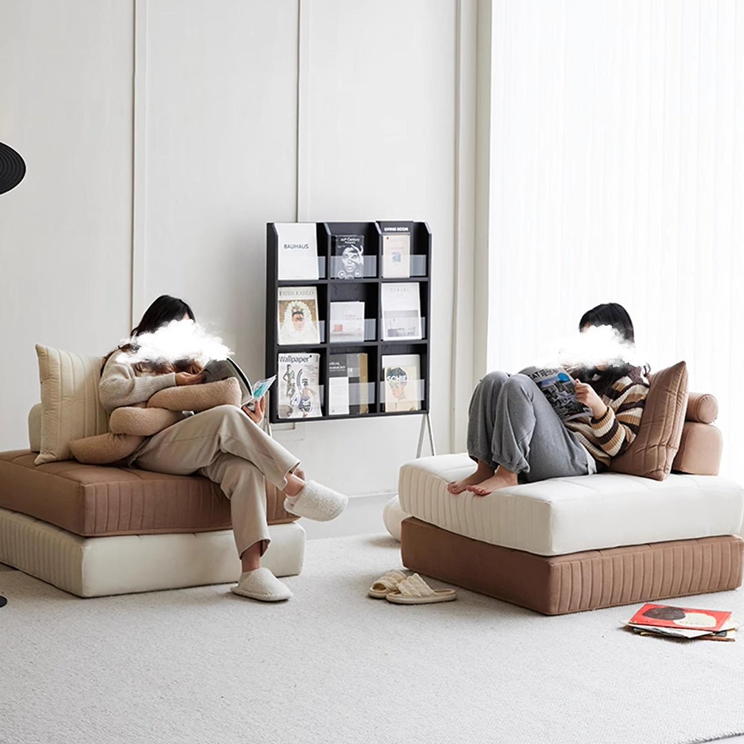 Thorne Lazy Sofa Bed, Single Sofa Bed, Leathaire - Miola