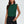 Load image into Gallery viewer, Frill Trim Sleeve Frill Neck Blouse Top In Dark Green
