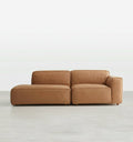 Lucian Four Seater Coner Sofa, Modular Sofa, Real Leather - Miola
