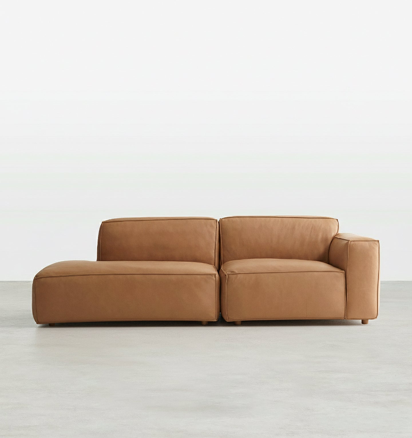 Lucian Four Seater Coner Sofa, Modular Sofa, Real Leather - Miola