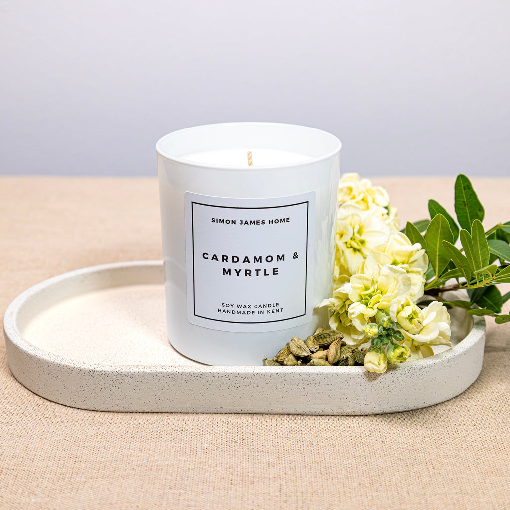 Cardamom & Myrtle Candle - Handmade Soy Wax - Miola