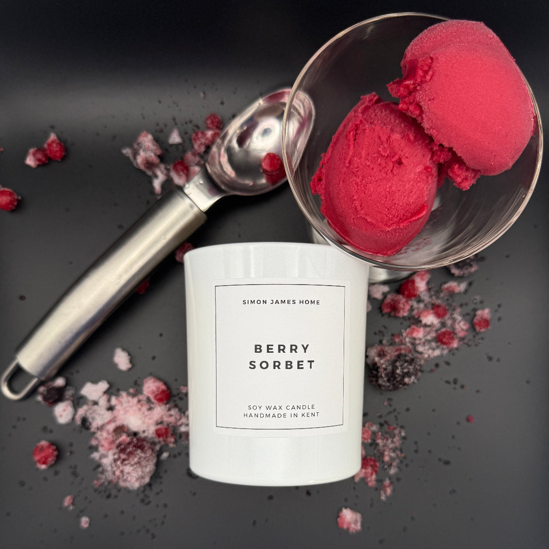 Berry Sorbet Candle - Handmade Soy Wax