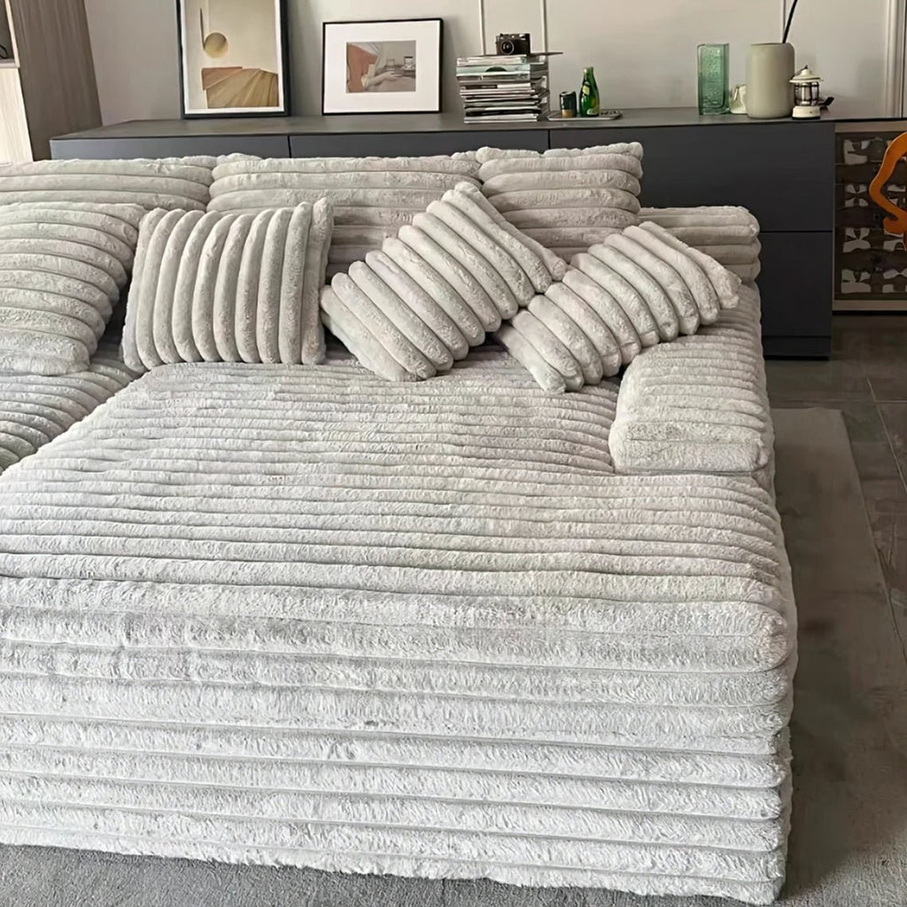 Echeverría Bean Bag Sofa, Day Bed Chaise, Armchair, Corduroy - Miola