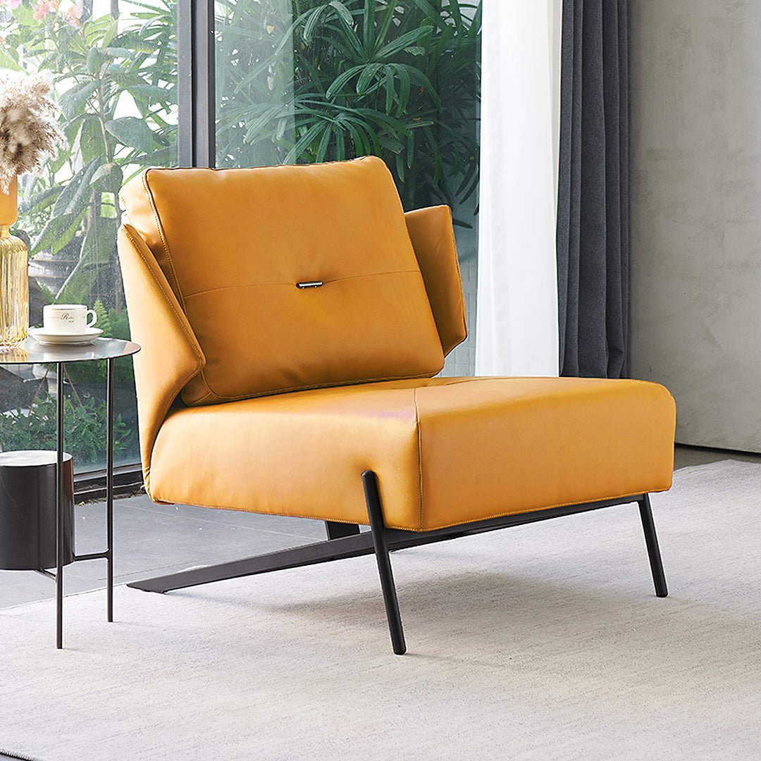 Karpov Tige Accent Leather Chair, Armchair, More Colours - Miola