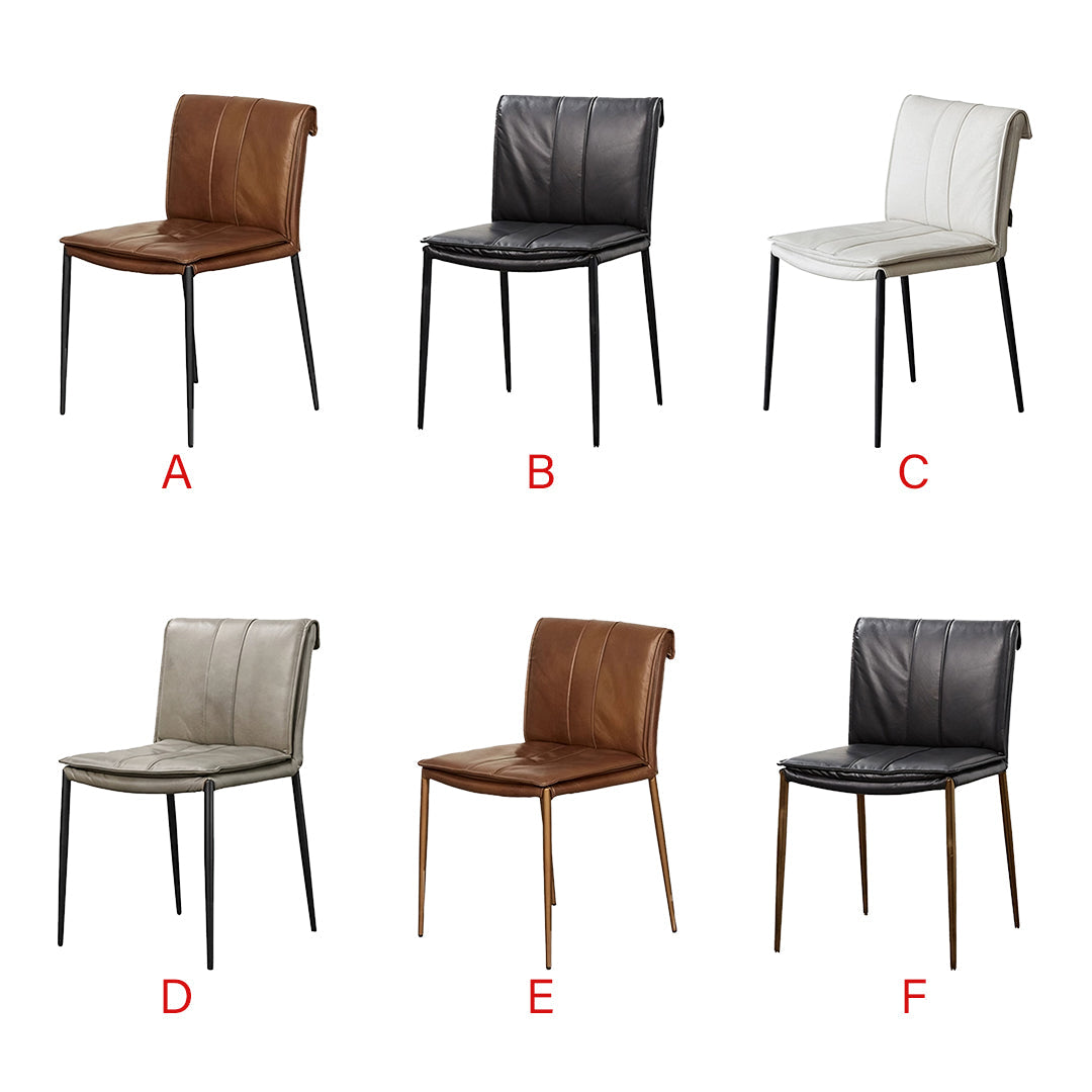 D'Amato Dining Chair, Leather - Miola