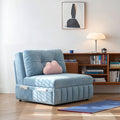 Mehta Single Seater Sofa Bed, Two Seater Sofa Bed, Blue - Miola