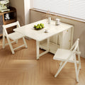 Salgado Folding Dining Table With Storage, Solid Wood - Miola