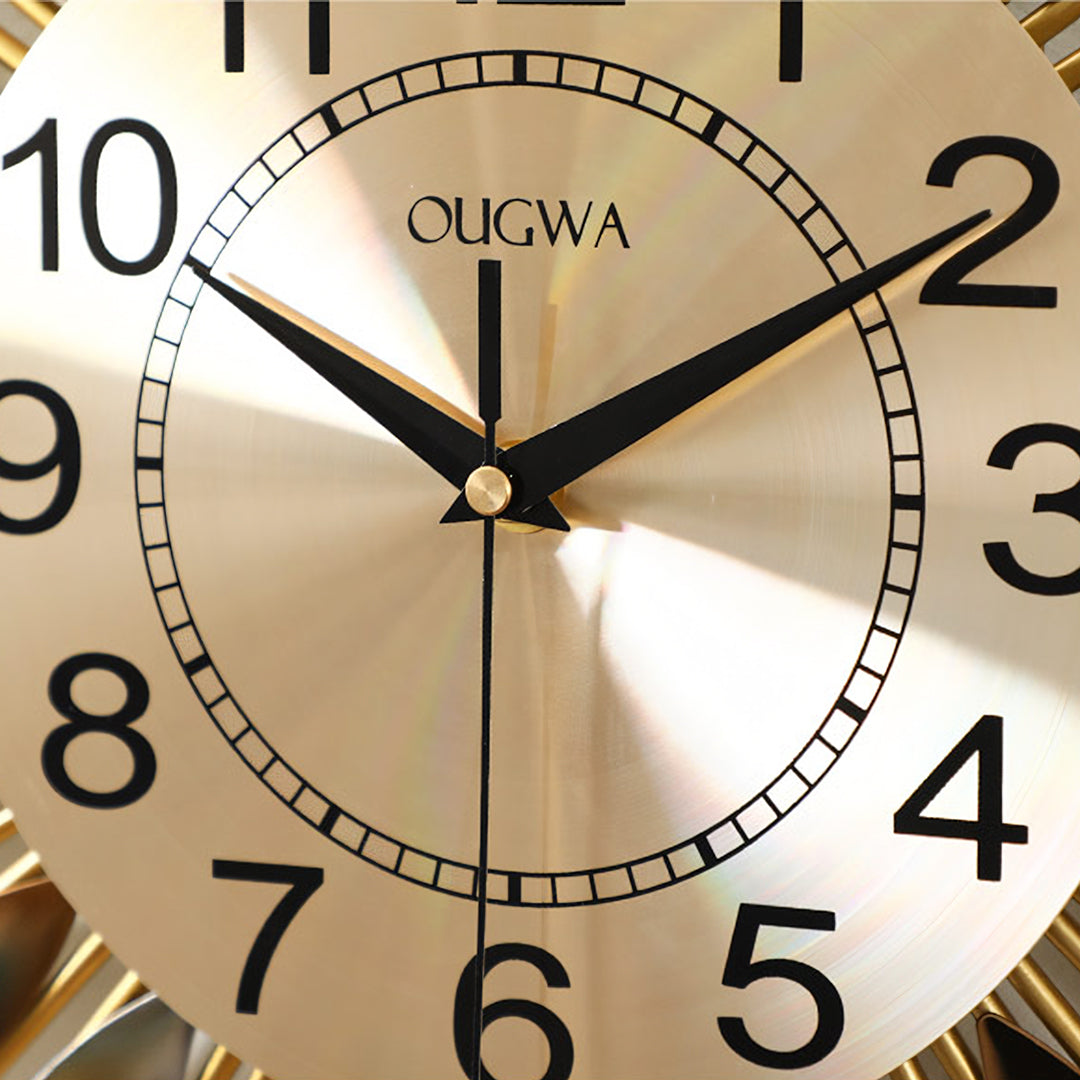 Round Art Deco Wall Clock