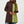 Load image into Gallery viewer, High Neck Half Brown &amp; Green Block Colour Jumper Top
