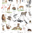 Load image into Gallery viewer, Animal Alphabet Children&#39;s Wall Print

