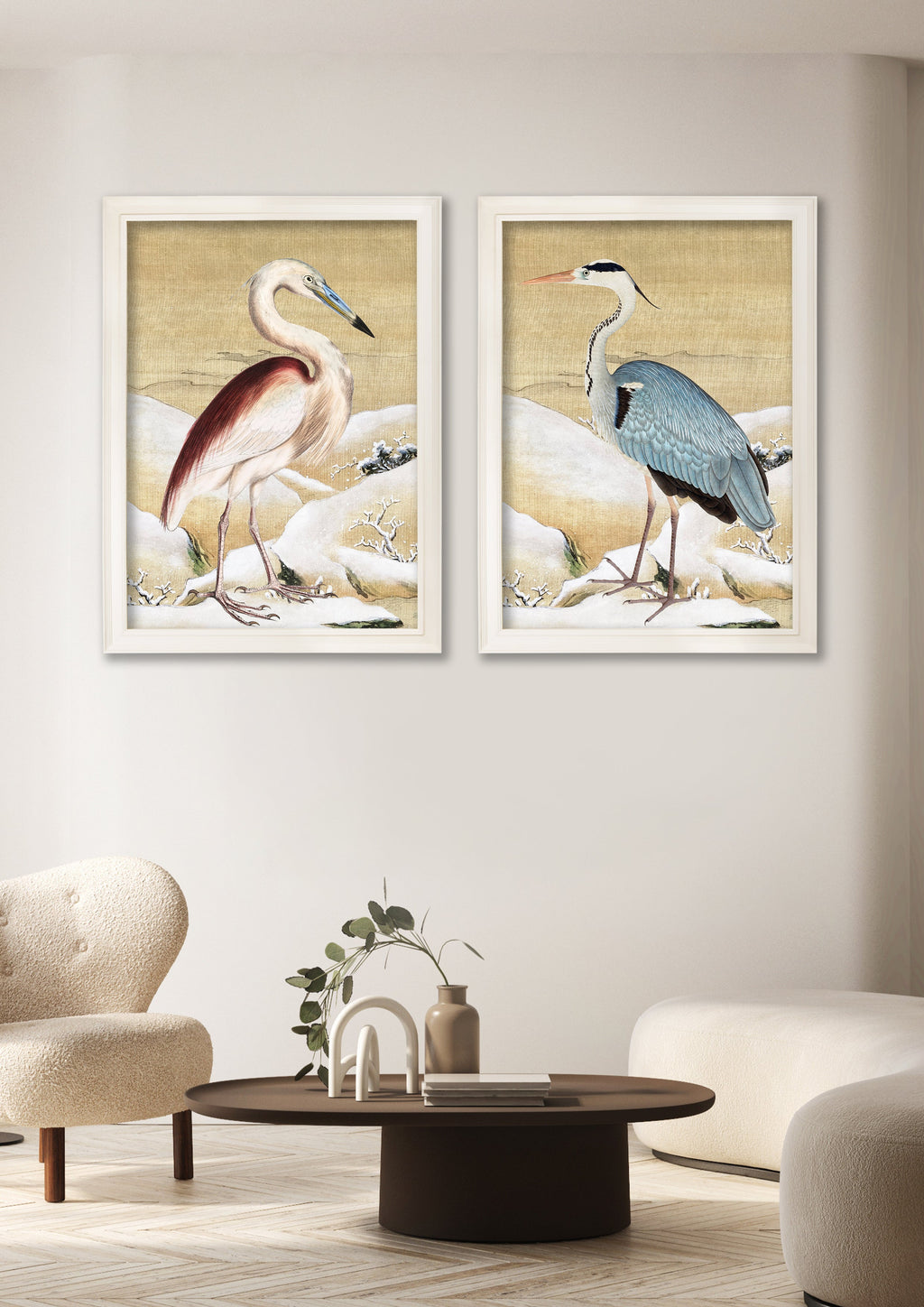 Heron Set of 2 Prints - Ram Das