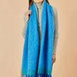 Load image into Gallery viewer, Blue Block Scarf
