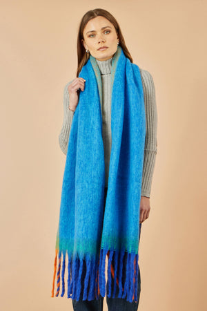 Blue Block Scarf