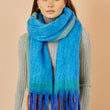 Load image into Gallery viewer, Blue Block Scarf
