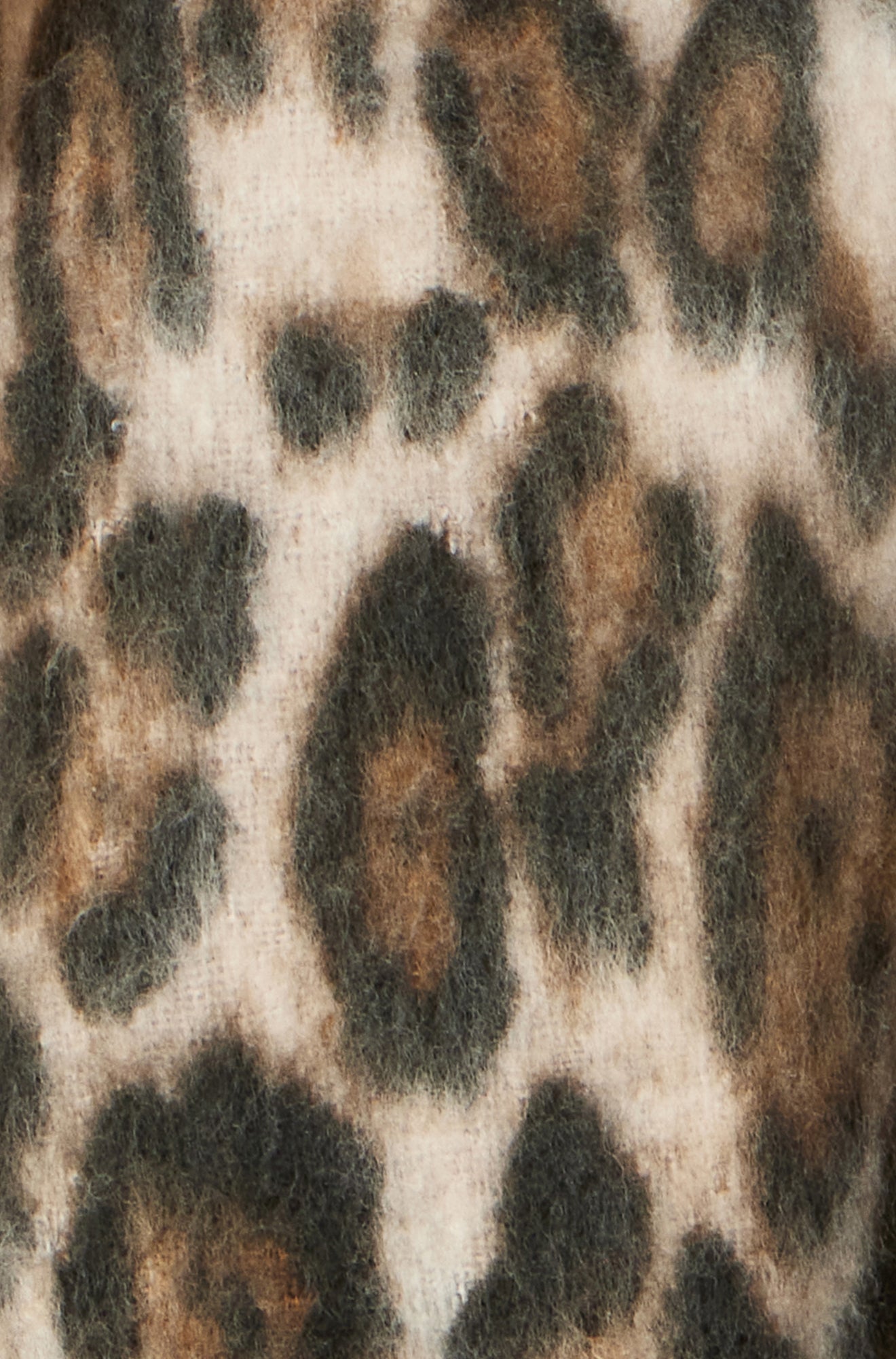 Brown Leopard Print Soft Scarf