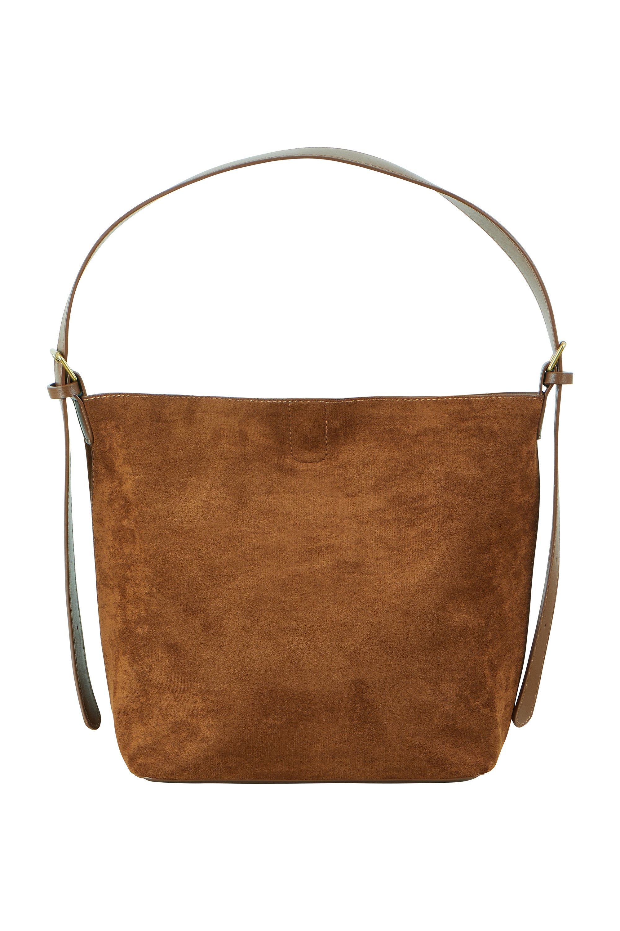 Tan Faux Suede Bag